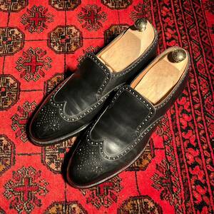 PEAL&CO CROCKETT&JONES WING TIP LEATHER LOAFER/クロケット＆ジョーンズウィングチップレザーローファー