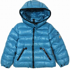 モンクレール MONCLER アンファン ロゴワッペン ダウンジャケット ブルゾン アウター ライトブルー サイズ110cm キッズ ♪B12