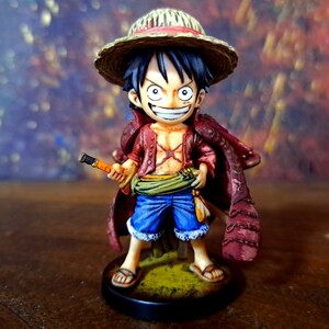 ルフィ　リペイント塗装済み完成品/ワンピース/ワールドコレクタブルフィギュア/ワーコレ/WCF/ ONEPIECE figure repaint