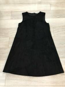 ◆ユニクロ＊UNIQLO＊スエード風ワンピース＊黒＊M