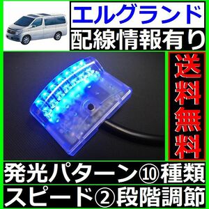 エルグランド E51系■本格ドアロック連動、LEDスキャナー青 純正キーレス装備車 汎用 7連 10×2パターン 加藤電機よりお薦め SCANNERS