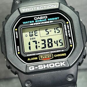 生産終了品 美品 CASIO カシオ G-SHOCK ジーショック DW-5600E-1 腕時計 クオーツ デジタル 多機能 ブラック ステンレススチール メンズ