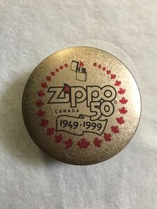 ZIPPO ジッポー brass 真鍮 カナダ Canada 1999年製 インサイドユニットNIAGARA 未使用品 50周年記念 ANNIVERSARY 6000個限定 限定品