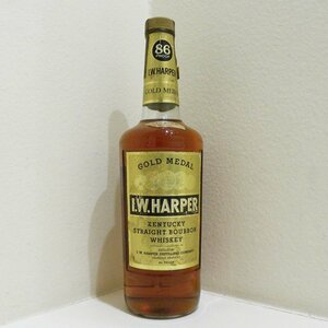 1円～ 【未開栓】I.W.HARPER GOLD MEDAL　ハーパー ゴールドメダル ケンタッキー バーボン ウイスキー 特級 古酒 760ml 43% 送料無料！