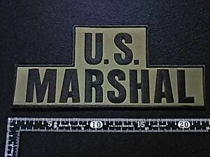 USマーシャル　U.S.MARSHAL　凸型①　220×100ｍｍ　パネルパッチ　ワッペン