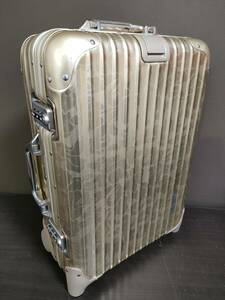 RIMOWA超絶稀少廃盤エイプ別注トパーズゴールド２輪キャビントロリー35L！金属製TSA006ロック黒ロゴ！2009年ドイツ製！