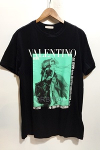 代官山)VALENTINO ヴァレンティノ 国内正規 1971 アーカイブ プリントTシャツ サイズXS ブラック 半袖 カットソー