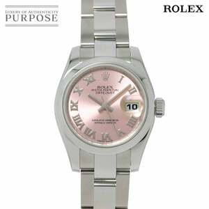ロレックス ROLEX デイトジャスト 179160 ランダム番 ルーレット レディース 腕時計 ピンク オートマ 自動巻き ウォッチ Datejust 90222707