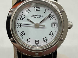 ジャンク [不動品] HERMES クリッパー CL4.210 クォーツ レディース 腕時計