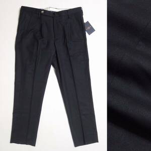 春夏新品 定価35,200円 ENTRE AMIS / アントレアミ ウールスラックスパンツ ネイビー size 34 heliopoleで購入