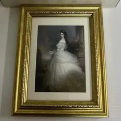 絵画　額縁付　オーストリア皇妃エリザベート