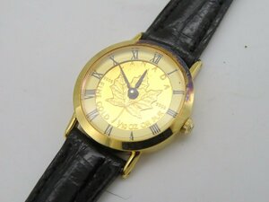 1円◆稼働◆ コインウォッチ 金貨 クオーツ レディース 腕時計 M40803
