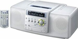 ケンウッド CD・MD・ラジオパーソナルステレオシステム (ホワイト) MDX-L1-(中古品)
