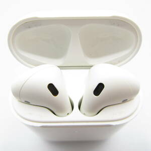 T1092☆Apple AirPods エアポッズ【充電ケース 第2世代 A1938・ イヤホン 第2世代 A2032 A2031】ワイヤレス 動作確認後初期化済み 中古品
