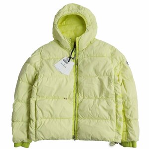 未使用品 MONCLER モンクレール 2021年製 PAVIOT ロゴパイピング フーデッドダウンジャケット イエロー 2 ハンガー付き 正規品 メンズ