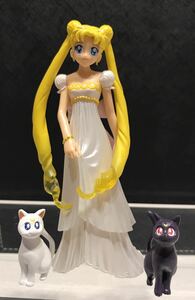 セーラームーン　プリンセスセレニティ　ルナ　アルテミス　フィギュア　セット