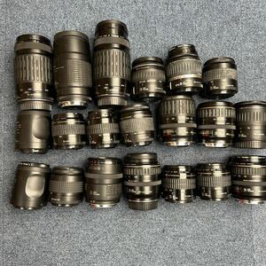 【A57】計20個 Canon 純正　AF レンズ　まとめ売り　EF 75-300mm 28-105mm 100-200mm など　ジャンク品