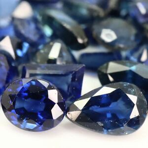 (天然サファイアおまとめ50ct)m 裸石 宝石 Sapphire sapphire サファイア コランダム 藍玉 jewelry ジュエリー K②