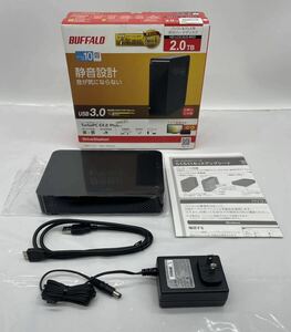 【い-4-34】60 未使用 BUFFALO 2TB HD-LC2.0U3-BKD USB3.0 2.0 パソコン&テレビ用 外付ハードディスク 動作未確認