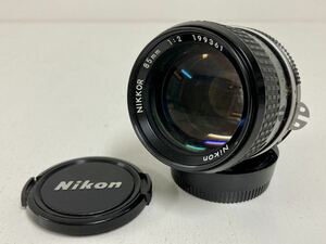 管823133 Nikon ニコン NIKKOR 85mm 1:2 カメラレンズ 一眼レフ 一眼カメラ