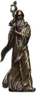 高さ 約30ｃｍ ブロンズ風 マーリン彫像 彫刻/ アーサー王と円卓の騎士 ドラゴン イングランド（輸入品