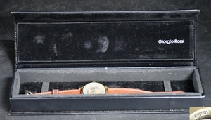 NY5-104【ジャンク品】Giorgio Rossi　GR0001　ジョルジオ ロッシ　スケルトン　腕時計　メンズ腕時計　動作難あり　中古品　保管品　
