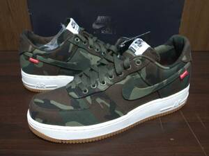 12年製 NIKE AIR FORCE 1 SUPREME ナイキ エアフォース シュプリーム AF1 別注 コラボ【573488-330】CAMO 迷彩 カモフラ US10.5