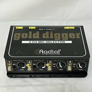 GOLD DIGEER 4ch MIC SELECTOR RADIAL engineering 保管品