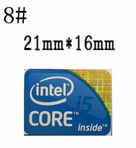 08# 初代目【CORE i5】エンブレムシール　 ■21*16㎜■ 条件付き送料無料