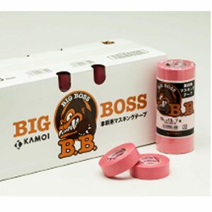 BB ビッグボス ピンク 30mm幅×18M 40巻(１箱) カモイ マスキングテープ 車両塗装用