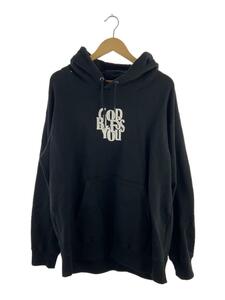 GOD BLESS YOU◆パーカー/XL/コットン/BLK