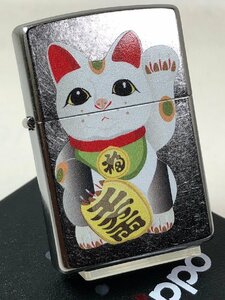 Zippo 招き猫 manekineko/マネキネコ Cat 銀色 Z207-107672 新品