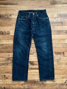 濃紺 60s オリジナル LEVIS 502 BigE Fタイプ W32 ビンテージ ビッグE 不均等V vintage 赤耳 / 501Z 551Z XX 505 タイプ物 66 前期 後期