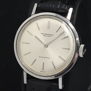 1円 稼動 良品 IWC AT/自動巻 シルバー文字盤 ヴィンテージ レディース腕時計 OGH 0023100