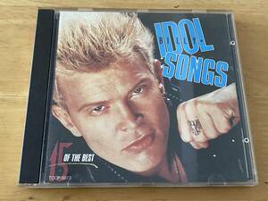 Billy Idol Idol Songs 15 of The Best 日本盤CD 検: ビリーアイドル Punk Generation X ジェネレーション X Sex Pistols Clash Damned