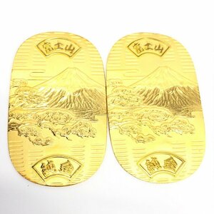 K24　純金小判　富士山　999刻印　2枚まとめ　総重量60.2g【CDBD7023】