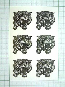 ◆ TATTOO タトゥー シール 刺青 入墨 デザイン 虎 タイガー トラ 猛獣 ワンポイント ◆