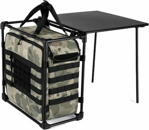 新品 タクティカルフィールドオフィス Mサイズ バッグ テーブル キャンプ アウトドア 折りたたみ 軽量 使いやすい フィールドオフィス