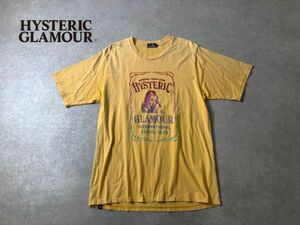 HYSTERIC GLAMOUR●グラデーション刺繍ロゴデザイン TEE Tシャツ●ヒステリックグラマー