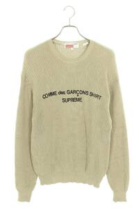 シュプリーム SUPREME コムデギャルソンシャツ 18AW COMME des GARCONS SHIRT Sweater サイズ:S ロゴニット 中古 SB01