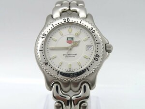 1円◆稼働◆ タグホイヤー WK1112-K0 ホワイト クオーツ メンズ 腕時計 O133
