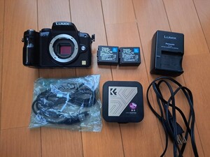 【動作確認済み】1円出品 Panasonic Lumix G1 ミラーレスカメラ 純正バッテリー K＆F CONCEPT Cマウントアダプター セット デジタルカメラ