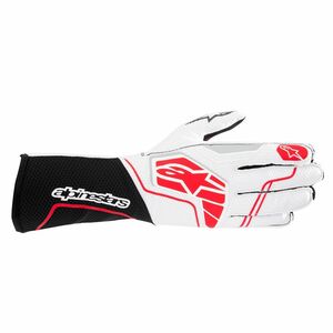 alpinestars(アルパインスターズ) カートグローブ TECH-1 KX V4 GLOVES Mサイズ 123 BLACK WHITE RED [FIA8877-2022規格適合]