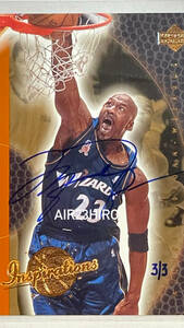 超激レア　UD UC buyback Michael Jordan autograph serial3/3 card マイケルジョーダンサインカード世界3/3