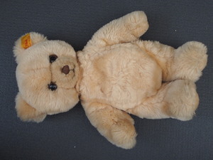 レア物 Steiff シュタイフ社 テディベア テディベア ペッツィー クリーム Petsy Teddy Bear 製造No.:012259 サイズ:28cm 管理No.7963