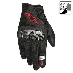 Alpinestars アルパインスターズ SMX-1 エアV2グローブ グローブ ブラック/レッドフロー XLサイズ