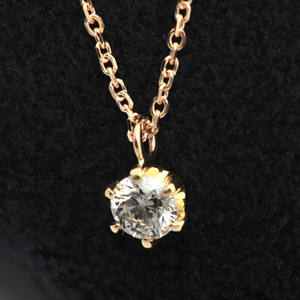 ダイヤモンド ネックレス K18 一粒 0.2ｃｔ 鑑定書付 0.261ct Gカラー VS1クラス 3EXカット H&C CGL TOR0837-nkp KDP*K