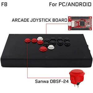 FightBox F8-PCのすべてのボタンアーケードジョイスティックゲームコントロ(中古品)