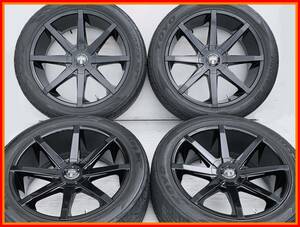 美品！DUB S110 S587 22インチ 9J+25 PCD139.7 PCD135 6穴マルチ 285/45R22 溝有り！エスカレード リンカーン