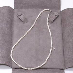 希少サイズ MIKIMOTO(ミキモト) ネックレス K18WG パール 2.9-3.2ｍｍ 真珠 ベビーパール ホワイト アコヤ ケース付き ホワイトゴールド